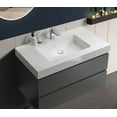 thumbnail image 2 of CITTANEO 36 Inch Floating Bathroom Vanity with Sink, Modern Bathroom Cabinet with 2 Drawers, Gray, 2 of 6