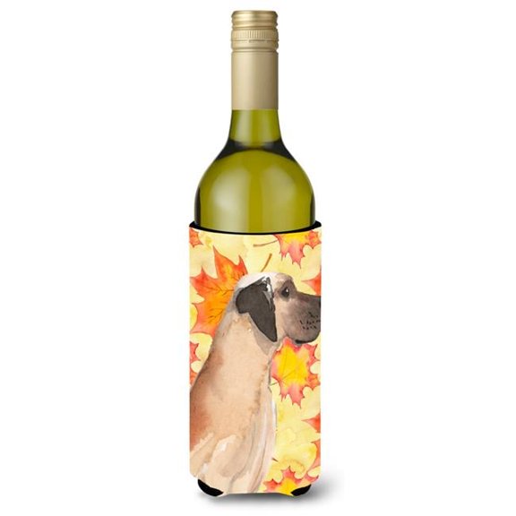Fawn Natural Great Dane Fall Wine Bottle Beverge Insulator Hugger