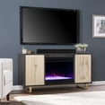 thumbnail image 2 of SEI Furniture Wilconia Wood Electric Media Fireplace in Brown, 2 of 5