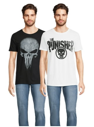 Marvel Men's Punisher Skull Logo Hoodie (Print On Demand