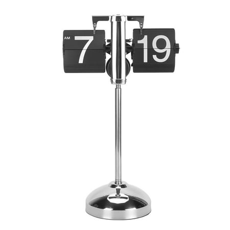 Suodoka Retro Flip Clock – 304 Stainless Steel, Telescopic Anti‑Slip Rod, Easy‑Read Numbers, Battery‑Powered, Ideal for Desk, Living Room, Office