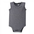 thumbnail image 4 of Hudson Baby Cotton Sleeveless Bodysuits 8pk, Heather Gray, 6-9 Months, 4 of 5