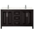 thumbnail image 6 of Wyndham Collection Wcv252560d-Vca-Mxx Daria 60" Free Standing Double Basin Vanity Set, 6 of 7