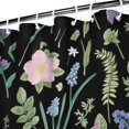 thumbnail image 3 of Watercolor Wildflower and Peony Bloom Shower Curtain – Artistic Botanical Design Brings Rustic Charm to Farmhouse Bathrooms, 3 of 5
