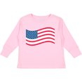 thumbnail image 3 of Inktastic Grunge American Flag Boys or Girls Long Sleeve Toddler T-Shirt, 3 of 5