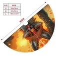 thumbnail image 3 of Lsque Sunset Maple Tree Fox Print Christmas Tree Skirt, Tree Skirt with Ties or Velcro, Perfect for Holiday Decorations, Halloween, and New Year-36", 3 of 7