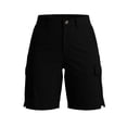 thumbnail image 7 of LEKWK Cargo Shorts for Women with Multiple Pockets High Waisted Button Front Bermuda Shorts Lightweight Cargo Pockets Straight Fit Outdoor Travel Bottoms Summer Wear Black L, 7 of 7