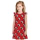 thumbnail image 1 of Fotbe Bulldog Red Vestido de Dormir para Niñas de 3 a 10 Años, Mangas Cortas, Estilo Princesa, Pijama Camisón con Mangas Voladas-Small, 1 of 6