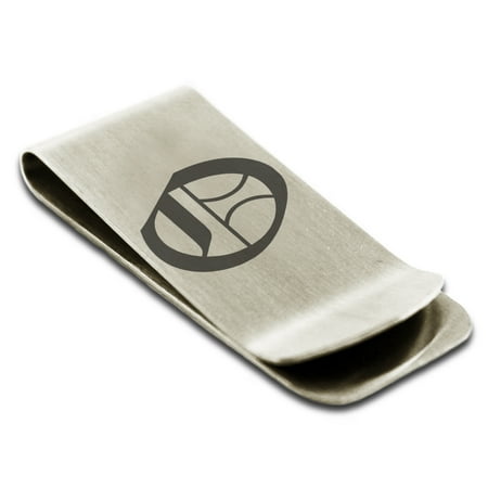 Stainless Steel Letter O Initial Old English Monogram Engraved Engraved Money Clip Credit Card