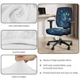 thumbnail image 4 of ZUXONGSY Butterfly Flower Office Chair Cover 2 Pack Split Design for Rotating Desk Chair with Elastic Bottom Spandex Chair Protector Cover Lightweight Gifts for Women Girls, 4 of 7
