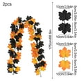thumbnail image 3 of YgkuHd Halloween Garland, 2pcs Halloween Black Vines Artificial Maple Leaf Vines Artificial Green Plant Halloween Decoration for Halloween Thanksgiving Fireplace Mantel Decor​​, 3 of 6