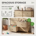 thumbnail image 2 of CONCETTA 8-Drawer Fabric Dresser Storage Chest for Bedroom, Closet, Entryway, Storage Furniture for Adults, Khaki, 2 of 8