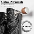 thumbnail image 2 of Outdoor Curtains for Patio Waterproof, Black Marble Outdoor Privacy Panels Grommet, Vintage Abstract Grey Fluid Aesthetic Blackout Outside Curtains for Porch/Cabana/Pergola/Gazebo 54"x95", 1 Panel, 2 of 8