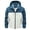 Blue Jacket for Men, variant on IYTR Men's Fashion Hooded Jacket Patchwork Long Sleeve Jacket Zipper Hooded Drawstring Coat Retro Style Jacket Coat with Pocket Navy S