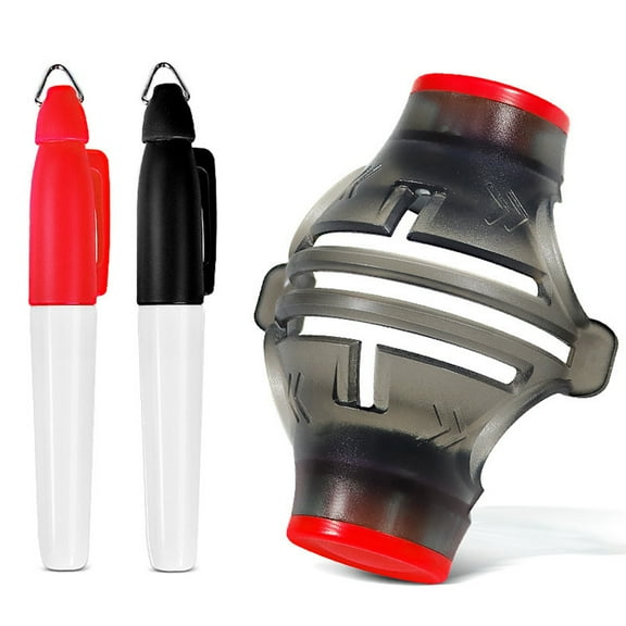 vnanda Multiple Line Golf Ball Marker Golf Line Marker with 360-degree Scribing Clip Professional Golf Ball Alignment Putting Marking Liner Three-piece Set