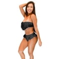 thumbnail image 3 of VF-Sport - Bikini, Fringe Bandeau, Two Piece Set (Black, 2X), 3 of 4