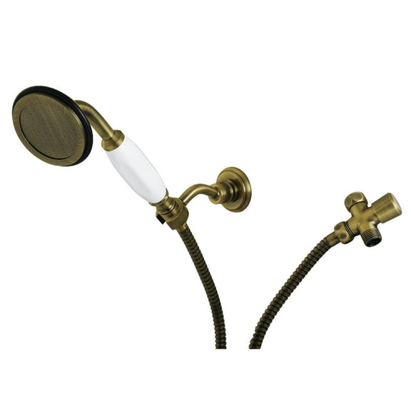 Kingston Brass KX10203BD Vintage Hand Shower Kit, Antique Brass