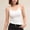 White, variant on Pumxq Womens Scoop Neck Tank Tops Basic Sleeveless Summer Shirts Black L