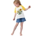 thumbnail image 3 of RXIRUCGD 2025 Vêtements d'Été pour Enfants Tout-Petits Garçons Filles Mode Mignon Col Rond Imprimé Manches Courtes Haut, 3 of 6