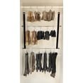 thumbnail image 2 of Double Decker Hanging Boot Storage with 12 Silver Boot Hangers, 2 of 6