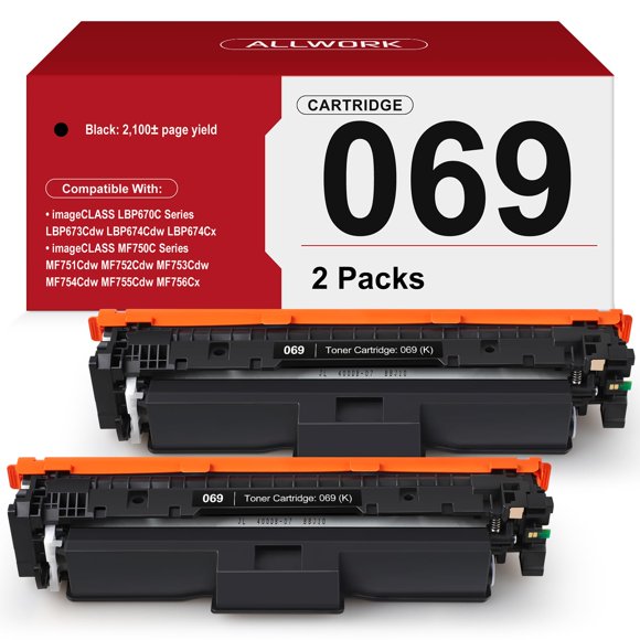Tóner Compatible ALLWORK 069 Negro Paquete de 2