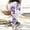 Dark Purple, variant on Women's Casual Straight Leg Pants Floral Printed Comfortable Daily Wear Spring Summer Trousers For Easy Styling Comfortable Maternity Pants for Women Casual Womens Casual Dress Pants for Work Sweat
