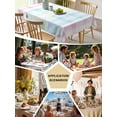 thumbnail image 5 of Blue Pink Plaid Table Cloth, Pastel Green White Buffalo Patchwork Waterproof Tablecloth for Rectangle Tables, Reusable Washable Fabric Table Cover for Restaurant Kitchen Dining Tables 60"x102", 5 of 6