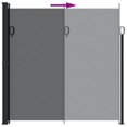 thumbnail image 3 of vidaXL Retractable Side Awning Black 200x500 cm, 3 of 5
