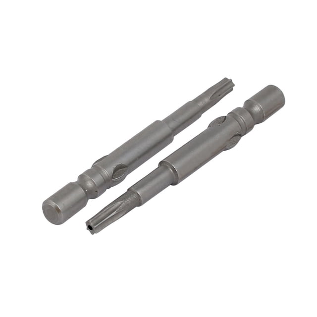 Bits de destornillador de seguridad Torx magnético T8 con vástago redondo de 4 mm, herramienta práctica de 40 mm de largo, 10 piezas