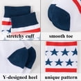thumbnail image 2 of COOPLUS Women Crew Socks American Flag Patriotic 4th of July Independence Day Novelty Casual Socks 5 Pairs, 2 of 7