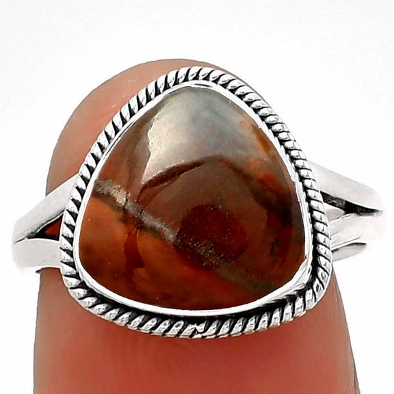 Natural Tabu Jasper 925 Sterling Silver Ring s.7 Jewelry R-1010 SDR181248