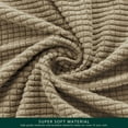 thumbnail image 5 of CHUN YI Stretch Checks Spandex Fabric Sofa Cover Non Slip Cushions Slipcover Medium, Sand, 5 of 5