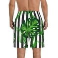 thumbnail image 3 of Disketp Men'S Swim Trunks Hawaiian Breathable Surf Beach Swimsuits Mesh Lining Beach Shorts With Pockets-Palm Greenery, 3 of 9