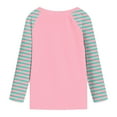 thumbnail image 5 of Gubotare Tight Shirts for Girls Kids Girls T Shirts Casual Raglan Long Sleeve Tee Crewneck Color Block Cute Fall Blouses Tops Size 7-8 (Pink,7-8 Years), 5 of 5