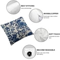 thumbnail image 4 of Nawypu BQ Cushion Cover Blue and White Porcelain Chinoiserie Pattern Pillow Cover Decorative Pillow Case Blend Square Throw Pillow Cover Cushion for Couch Car Home 2pcs, 4 of 6