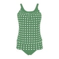 thumbnail image 3 of Fmbrln Womens Two Piece Tankini Swimsuits Fashion Loose Modest Bathing Suit Polka Print Swim Tank Tops, 3 of 4