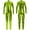 Green, variant on Girls Long Sleeve Shiny Metallic Jumpsuit Dance Gymnastics Leotard Bodysuits Unitard Dancewear Red 6-8