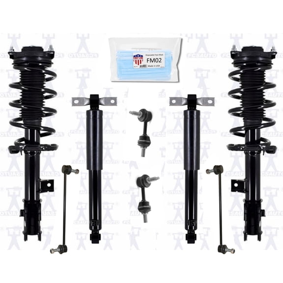 Front Complete Struts & Rear Shock Absorber & Links Fits 2015-2018 Kia Sedona