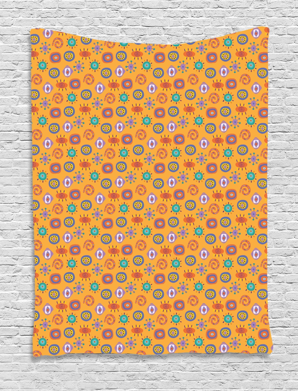  Folk  Art  Tapestry Colorful Abstract Repeating Pattern 