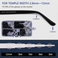 thumbnail image 5 of Type A 25 Pairs Eyeglass Retainer Eyeglass Grips Silicone Anti-slip Eyeglass Holder For Sports, 5 of 5