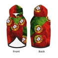 thumbnail image 2 of Dog Hoodie Pet Clothes Portugal Portuguese Flag Sweater Sweatshirts Pullover Coat for Large Medium Dogs Large, 2 of 3