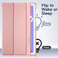 thumbnail image 5 of JETech Case for Samsung Galaxy Tab A7 10.4-Inch 2020 (SM-T500/T505/T507), NOT for Tab A7 Lite, Slim Translucent Back Tri-Fold Folio Stand Protective Tablet Cover, Auto Wake/Sleep (Rose Gold), 5 of 7