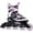 Black / Pink, variant on FILA Skates, J-One Adjustable Inline Skates for Boys and Girls