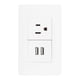 thumbnail image 4 of Placa Universal Sanelec Doble USB y contacto, color Blanco, 4 of 4