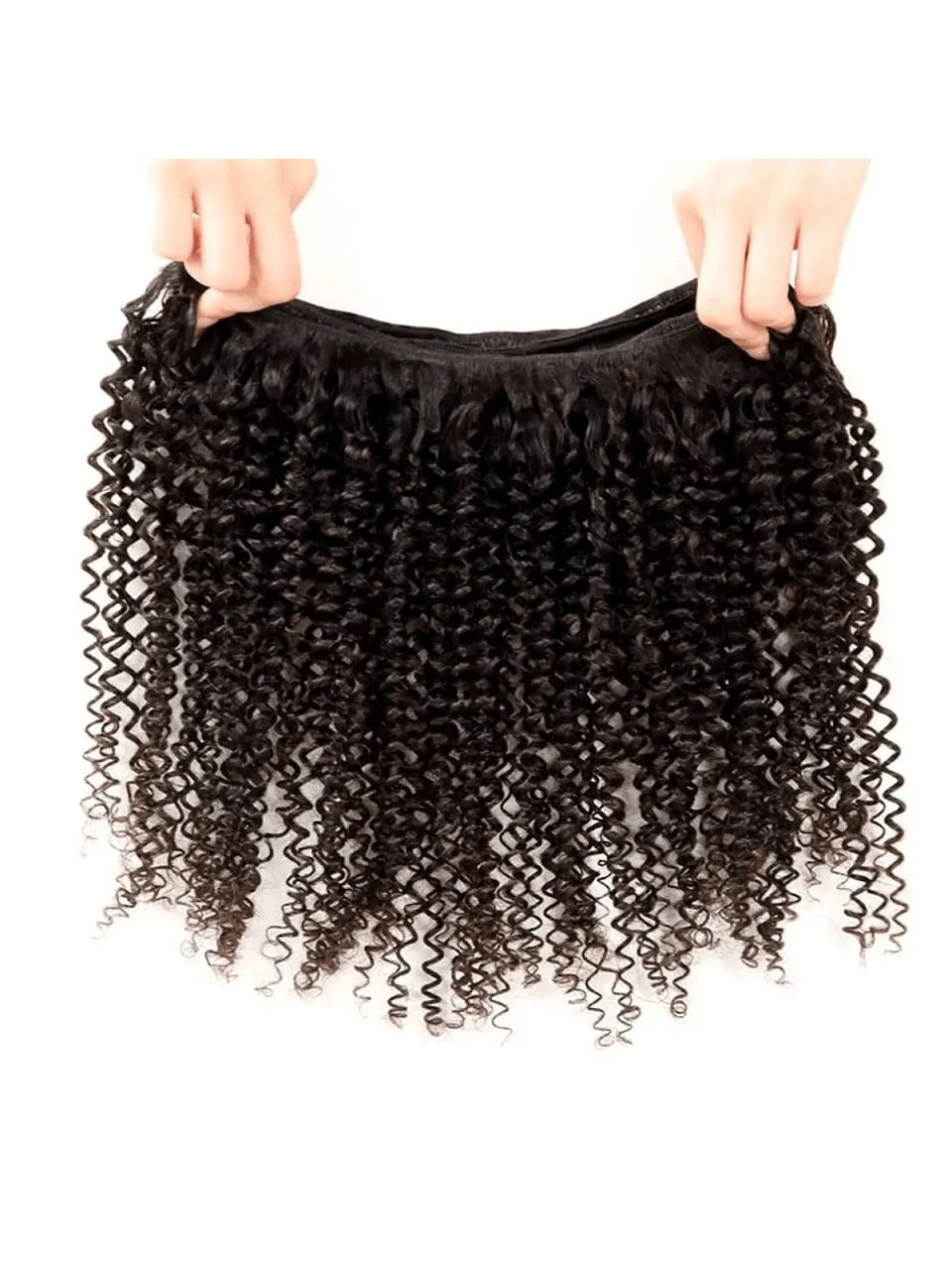 300g Kinky Curly Human Hair Bundles 3Bundle 100% Braziliakn Real Virgin Human Hair Bundles for Black Women, enough to full head
