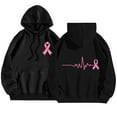 thumbnail image 4 of Bovemsi Sweatshirt for Women Breast Cancer Awareness Ribbon Hoodies Oversize Fleece Soft Long SLeeve Pullover Top Camo Hoodie, 4 of 5