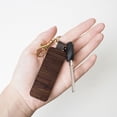 thumbnail image 4 of Wukai Vintage Wood Print Leather Car Keychain, Universal Key Fob Keychain, Leather Key Chain Holder for Men and Women,360 Degree Rotatable, 4 of 5