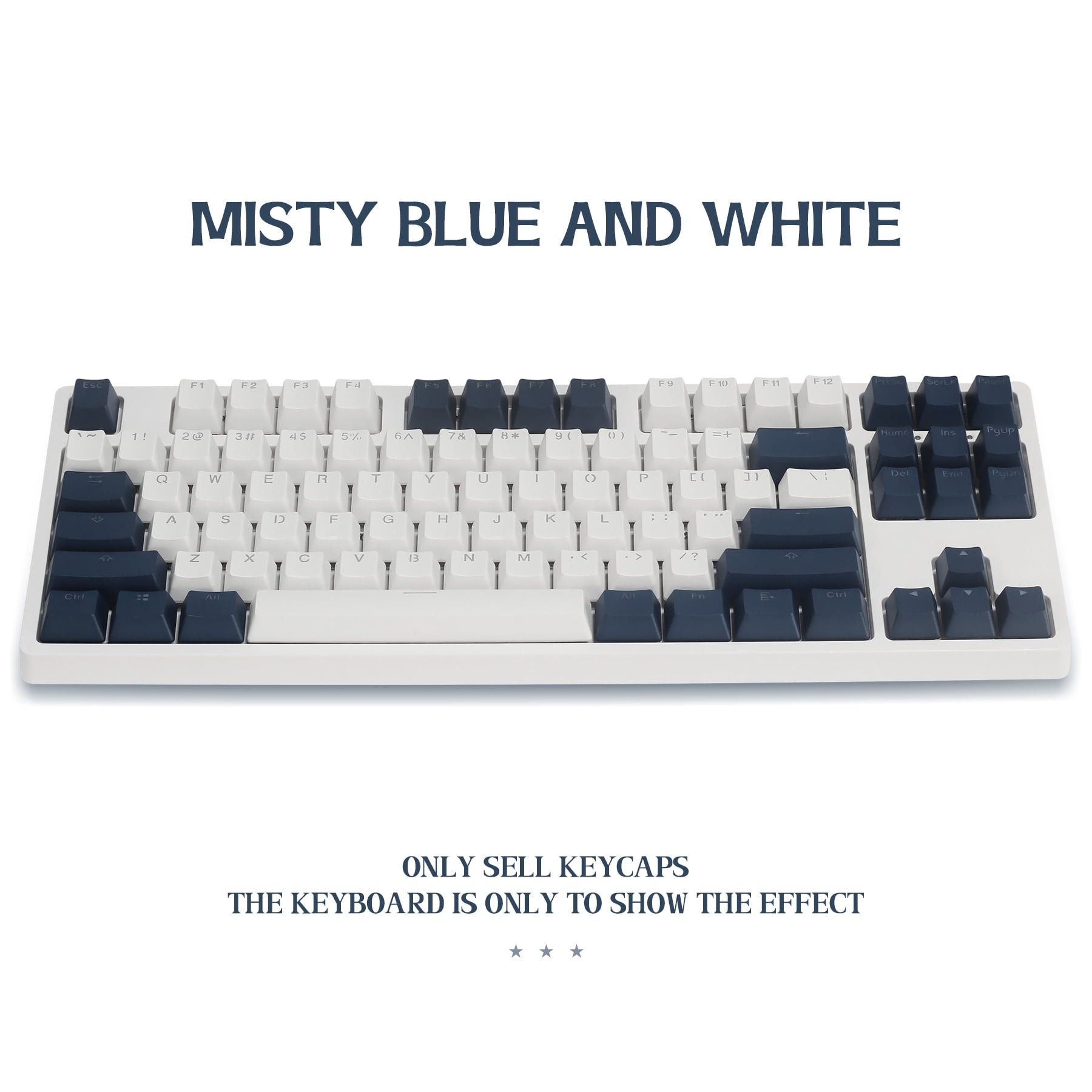 Hyssop PBT Keycaps for Gaming Keyboard Doubleshot Backlit OEM Profile Cherry MX for 61 68 84 87 104 108 MX Switches Mechanical Keyboard
