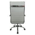 thumbnail image 2 of Corrigan Height Adjustable Faux Leather Office Chair, Large, White and Chrome, 2 of 8
