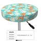 thumbnail image 4 of Balery Cute Sloth on Floral Tree Fundas de asiento para taburete de bar redondo de tela de terciopelo ajustables que protegen de arañazos y manchas para sillas de 14 a 17 pulgadas.-14 inch, 4 of 7
